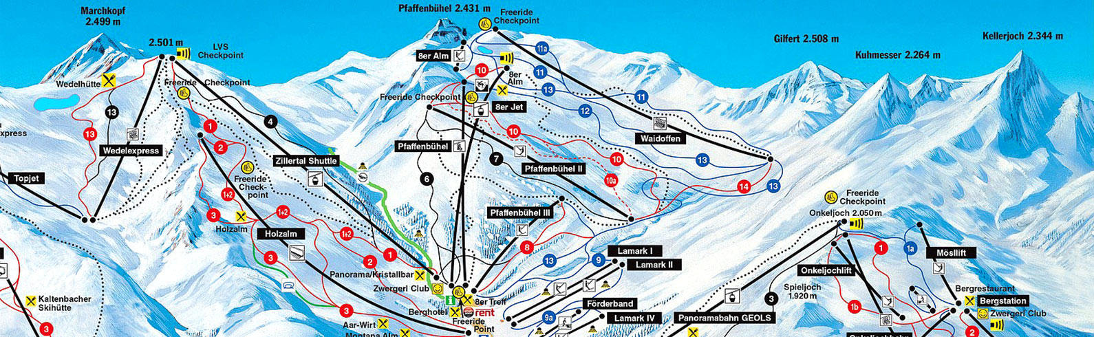 Lyžařské středisko Spieljoch / Fügen